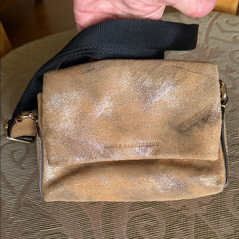 NWT Broadway Mini Crossbody Aimee Kestenberg in Gold Brush Metallic